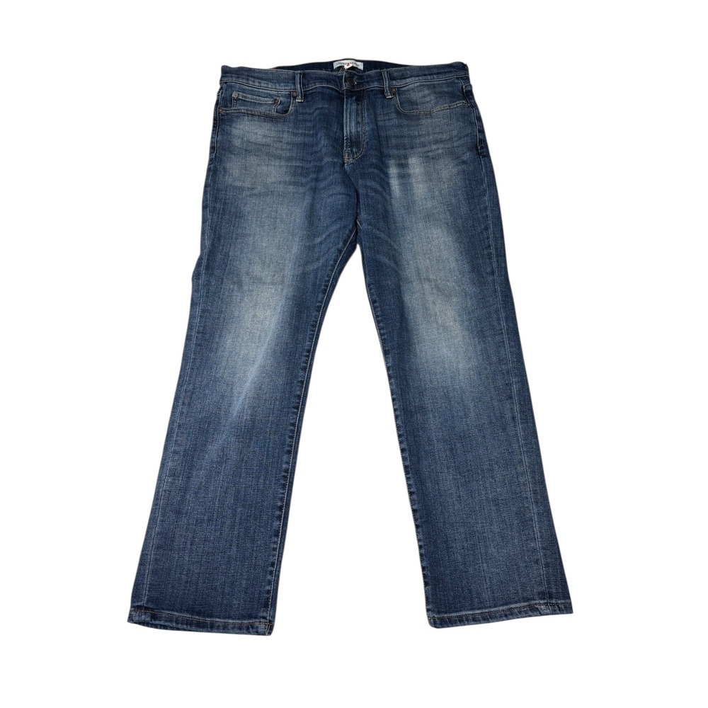 Lucky Brand 410 Athletic Straight Jeans Mens 39x29 Blue Denim CoolMax Lyocell